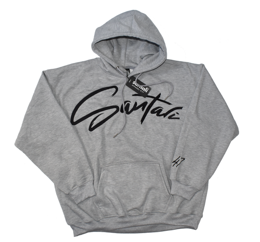 Santali Apparel 47 | Embroidered Grey Hoodie